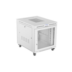 Free-standing rack cabinet 19 15U 800x1000 grey perforated door LCD Lanberg (flat pack)