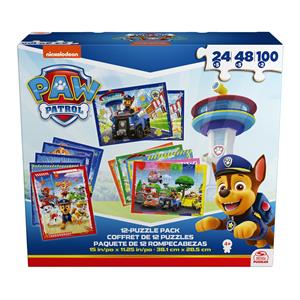 Games PAW Patrol, 12-Puzzle Pack 24-Piece 48-Piece 100-Piece Kids Puzzles Chase Marshall Skye Everest Rubble Zuma Rocky, for Preschoolers Ages 4 and up 2