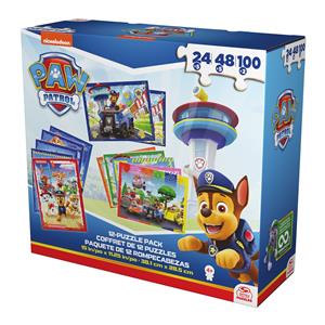 Games PAW Patrol, 12-Puzzle Pack 24-Piece 48-Piece 100-Piece Kids Puzzles Chase Marshall Skye Everest Rubble Zuma Rocky, for Preschoolers Ages 4 and up 7