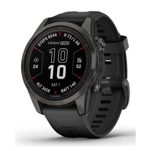 Garmin fēnix 7S Pro 3.05 cm (1.2) MIP 42 mm Digital 240 x 240 pixels Touchscreen Black Wi-Fi GPS (satellite)