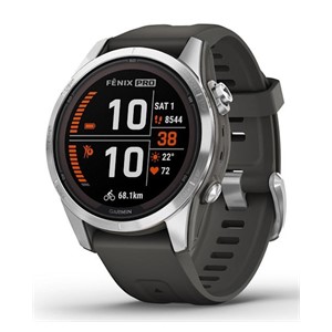 Garmin fēnix 7S Pro 3.05 cm (1.2) MIP 42 mm Digital 240 x 240 pixels Touchscreen Silver Wi-Fi GPS (satellite)