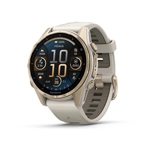Garmin Fenix 8 3.3 cm (1.3) AMOLED 43 mm Digital 416 x 416 pixels Touchscreen Gold Wi-Fi GPS (satellite)