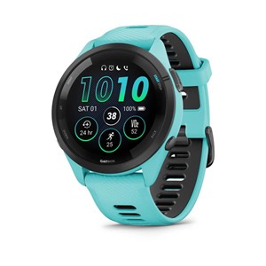 Garmin Forerunner 265 3.3 cm (1.3) AMOLED 46 mm Digital 416 x 416 pixels Touchscreen Black, Blue Wi-Fi GPS (satellite)