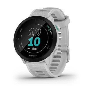 Garmin Forerunner 55 2.64 cm (1.04) MIP 42 mm Digital 208 x 208 pixels White GPS (satellite)