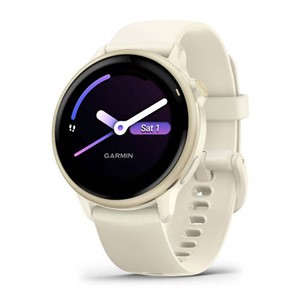 Garmin vívoactive 6 3.05 cm (1.2) AMOLED 42 mm Digital 390 x 390 pixels Touchscreen White Wi-Fi GPS (satellite)