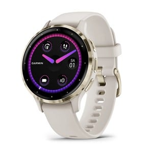 Garmin Venu 3S 3.05 cm (1.2) AMOLED 41 mm Digital 390 x 390 pixels Touchscreen Gold, Ivory Wi-Fi GPS (satellite)