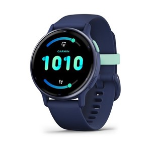 Garmin Vivoactive 5 3.05 cm (1.2) AMOLED 42 mm Digital 390 x 390 pixels Touchscreen Blue Wi-Fi GPS (satellite)