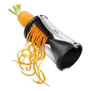 GEFU Spirelli slicer Manual Black, Silver Plastic, Stainless steel
