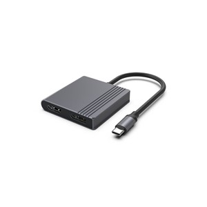 Gembird A-CM-HDMIFDPF-01 USB-C to HDMI + DP adapter, 4K 60Hz, black