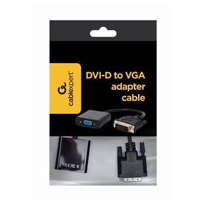 Gembird A-DVID-VGAF-01 video cable adapter 0.2 m DVI-D VGA (D-Sub) Black