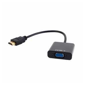 Gembird A-HDMI-VGA-03 video cable adapter 0.15 m HDMI Type A (Standard) VGA (D-Sub) Black