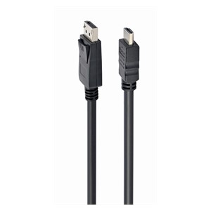Gembird CC-DP-HDMI-3M DisplayPort to HDMI cable (not bi-directional), 3m, black