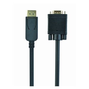 Gembird CCP-DPM-VGAM-6 video cable adapter 1.8 m VGA (D-Sub) DisplayPort Black