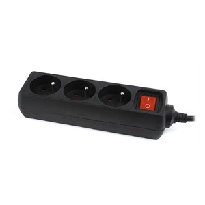 Gembird EG-PSU3F-01 surge protector Black 3 AC outlet(s) 230 V 0.6 m