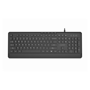 Gembird KB-MCH-05 Slim wired multimedia keyboard, black, US layout