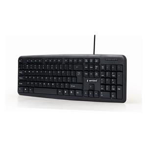 Gembird KB-U-103-RU keyboard Office USB QWERTY English, Russian Black