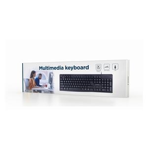 Gembird KB-UM-107 Multimedia keyboard, black, US-layout 2