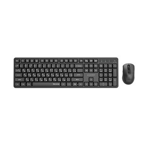 Gembird KBS-WMS-01-CYRL Silent key Pro Business wireless desktop set, black, RU layout