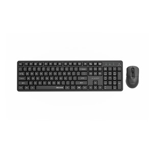 Gembird KBS-WMS-01 Silent key Pro Business wireless desktop set, black, US layout