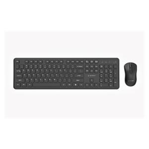 Gembird KBS-WPS-01 Slim Pro Business wireless desktop set, black, US layout