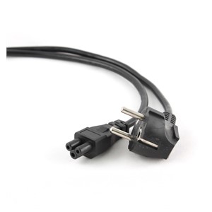 Gembird PC-186-ML12-1M power cable Black CEE7 /7 C5 coupler