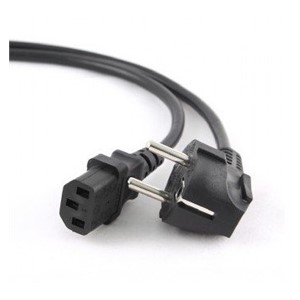 Gembird PC-186-VDE-10M power cable Black CEE7 /4 C14 coupler