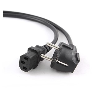 Gembird PC-186-VDE-3M power cord with VDE approval 3 meter Black