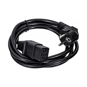 Gembird Type F /C19 1.8m Black Power plug type F C19 coupler