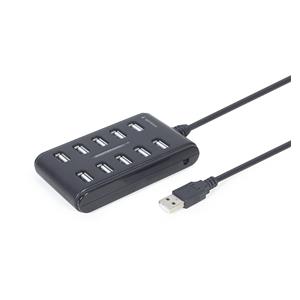 Gembird UHB-U2P10P-01 10-port USB 2.0 hub, black 3