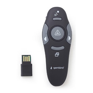 Gembird WP-L-11 remote control IR Wireless Projection screen Press buttons