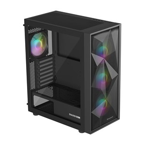 GENESIS DIAXID 605 ARGB MIDI TOWER CASE WITH USB-C WINDOW BLACK