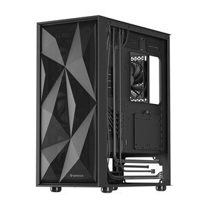 GENESIS DIAXID 605F MIDI TOWER CASE WITH USB-C WINDOW BLACK