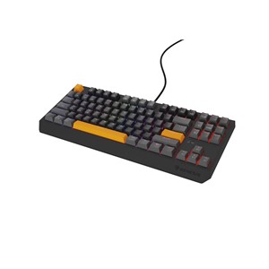 GENESIS Thor 230 TKL keyboard Gaming USB QWERTY Black, Grey, Orange