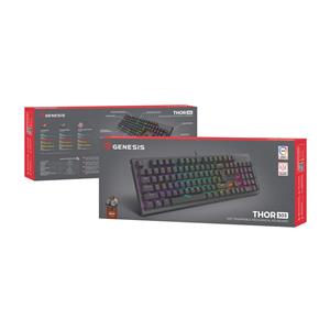 GENESIS Thor 303 keyboard Gaming USB QWERTZ German Black 10