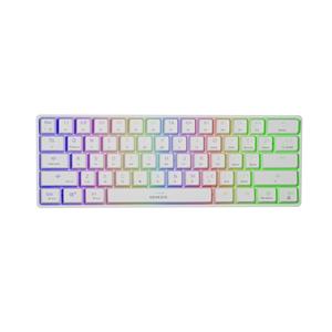 Genesis THOR 660 RGB Gaming keyboard, RGB LED light, US, White, Wireless/Wired, Wireless connection, Gateron Red Switch