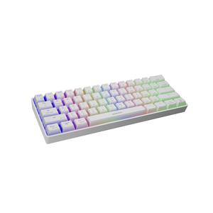 Genesis THOR 660 RGB Gaming keyboard, RGB LED light, US, White, Wireless/Wired, Wireless connection, Gateron Red Switch 3