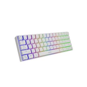 Genesis THOR 660 RGB Gaming keyboard, RGB LED light, US, White, Wireless/Wired, Wireless connection, Gateron Red Switch 4