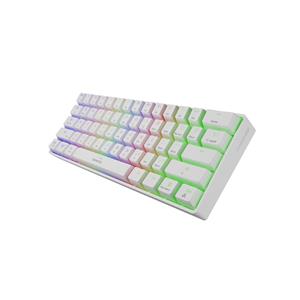 Genesis THOR 660 RGB Gaming keyboard, RGB LED light, US, White, Wireless/Wired, Wireless connection, Gateron Red Switch 5