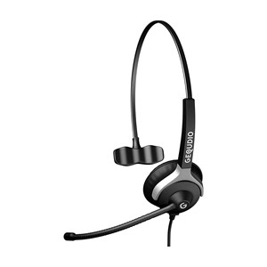 GEQUDIO WA9007 headphones /headset Wired Head-band Office /Call center Black