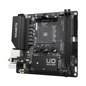 GIGABYTE A520I AC Motherboard - Supports AMD Ryzen 5000 Series AM4 CPUs, 6 Phases Digital VRM, up to 5300MHz DDR4 (OC), 1xPCIe 3.0 M.2, WIFI, GbE LAN, USB 3.2 Gen1 2