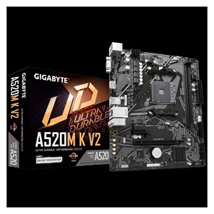 GIGABYTE A520M K V2, DDR4, SATA3, USB3.2Gen1, HDMI, AM4 mATX