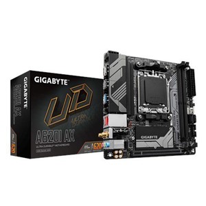Gigabyte A620I AX 1.0 Processor family AMD Processor socket AM5 DDR5 DIMM Supported hard disk drive interfaces SATA, M.2 Number of SATA connectors 2