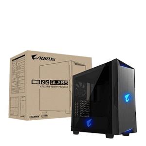 Gigabyte AORUS C300 GLASS Midi Tower Black