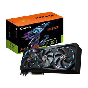 GIGABYTE AORUS GeForce RTX 5090 MASTER 32G Graphics Card - 32GB GDDR7, 512bit, PCI-E 5.0, 2655MHz Core Clock, 3 x DP 2.1a, 1 x HDMI 2.1b, GV-N5090AORUS M-32GD