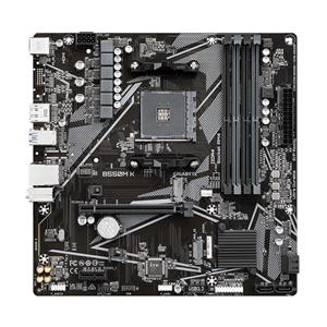 Gigabyte B550M K Motherboard - Supports AMD Ryzen 5000 Series AM4 CPUs, up to 4733MHz DDR4 (OC), 2xPCIe 3.0 M.2, GbE LAN, USB 3.2 Gen1 3