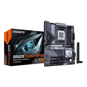 GIGABYTE B650E EAGLE WIFI6E Motherboard - AMD Ryzen 9000 Series CPUs, 8+2+2 Phases VRM, up to 8200MHz DDR5 (OC), 1xPCIe 5.0 + 2xPCIe 4.0 M.2, 2.5GbE LAN, WIFI 6E, USB 3.2 Gen 2