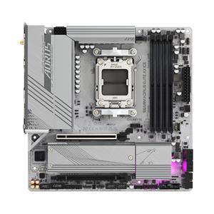 Gigabyte B650M AORUS ELITE AX ICE Motherboard - Supports AMD Ryzen 8000 CPUs, 12+2+2 Phases Digital VRM, up to 8000MHz DDR5 (OC), 1xPCIe 5.0 + 1xPCIe 4.0 M.2, Wi-Fi 6E, 2.5GbE LAN, USB 3.2 Gen 2 3