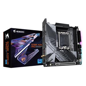 GIGABYTE B760I AORUS PRO Motherboard - Supports Intel Core 14th Gen CPUs, 8+1+1 Phases Digital VRM, up to 8000MHz DDR5 (OC), 2xPCIe 4.0 M.2, Wi-Fi 6E, 2.5GbE LAN, USB 3.2 Gen 2 2