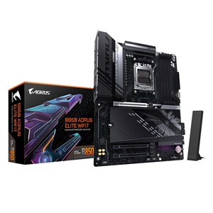 GIGABYTE B850 AORUS ELITE WIFI7 Motherboard - AMD Ryzen 9000 Series CPUs, 14+2+2 Phases Digital VRM, up to 8200MHz DDR5 (OC), 1xPCIe 5.0 + 2xPCIe 4.0 M.2, 2.5 LAN, WIFI 7, USB 3.2 Gen 2x2