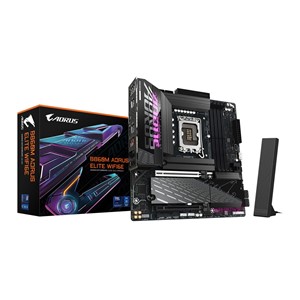 GIGABYTE B860M AORUS ELITE WIFI6E Motherboard - Intel Core Ultra Series CPUs, 12+1+2+1 Phases VRM, up to 9200MHz DDR5, 1xPCIe 5.0 + 2xPCIe 4.0 M.2, 2.5GbE LAN, WIFI 6E, Thunderbolt